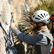 Metiendo parabolt - Martilleando para meter el parabolt