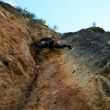 Combatiendo el frío - Apretando un poco antes de abandonar este bonito lugar; tal vez demasíado umbrío para escalar en invierno.