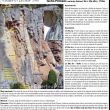 Croquis Techo Pirineos - Resea de la va Techo Pirineos variante Galvez en Montanejos, restaurada por Jaime Arviza y Ramn Cadals.