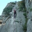 Learning to abseil - Hendria aprendiendo a rapelar con seguridad.
Hendria learning to safely abseil.