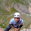 Vacío - Desde la gran buitrera del último largo la sensación de vacío es impresionante.