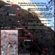 Croquis de la vía Meridiano 0 - Reseña sobre fotografía a color de la vía Meridiano 0 en el Barranco de la Maimona