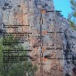 Nuevos rápeles del Morrón  - Es preferible usar esta nueva línea de rápeles para evitar la caída de piedras sobre la zona de deportiva. 