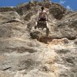 Escalada en Cuchillo - Jesús apretando (no demasiado) en Cuchillo