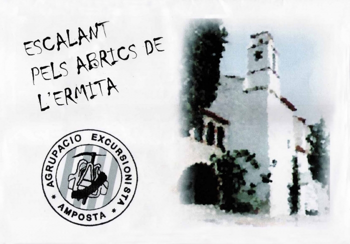 Escalant pels abrics de l'ermita Escalant pels abrics de l'ermita - Fotocopias a color grapadas con informaciĂłn de la aproximaciĂłn y grados de las vĂas. Croquis sobre fotos.